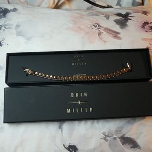 Brass Bracelet And Necklace Set 